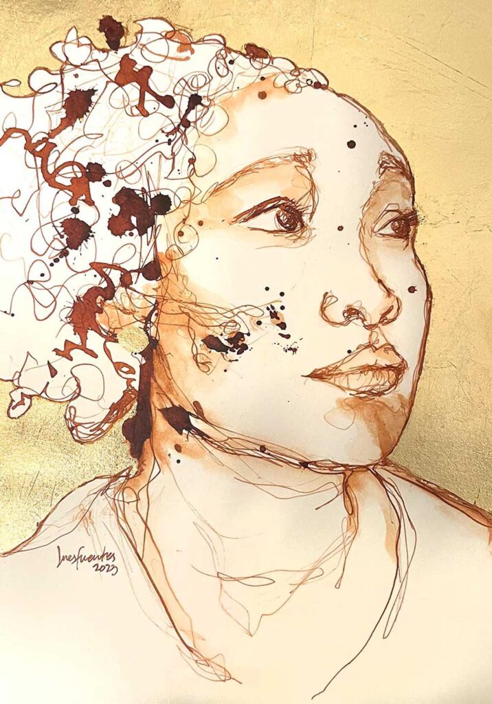 Ink and Gold girl